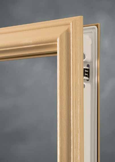 The TriSYS frame has no screw hole covers for a clean aesthetic and is easily painted or stained.
