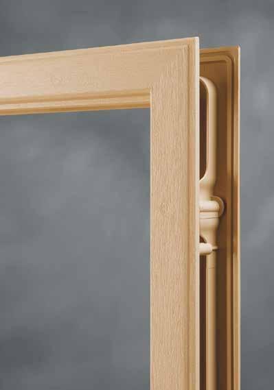 The Craftsman frame is available in oak or mahogany and can be used in applications which require painting and staining.