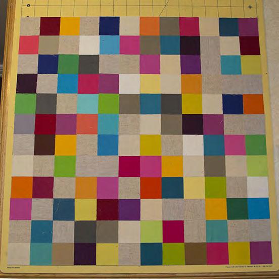 Continue placing squares until all 144 squares are place.