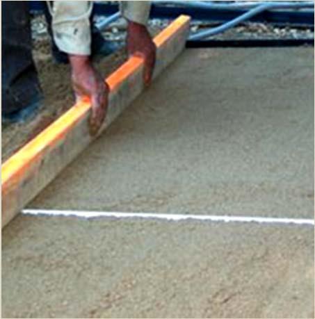 15 Leveling Course Material selection: First choice is #2 torpedo sand ease of use Limestone screenings have a tendency to hold water and can have an affect on the ph of the soil.