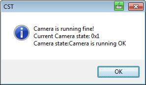 Resetting the camera It is possible to reset the camera from CST: Button Function key Menu View/System configuration On the camera a reset will be performed and after that the CST will be