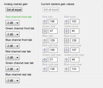 Check/re-adjust video levels a After entering the Target white reference values (see step 5), select the button to refresh display of the current values on the screen.