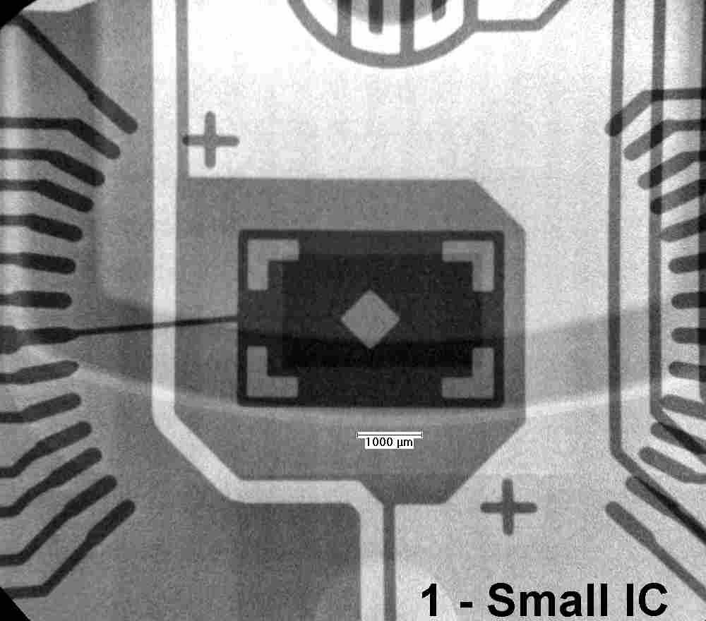 A1 Small IC Lower Left IC Has a metal frame or shield 0.160 x 0.110.