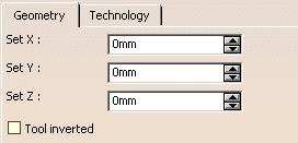 The Tool Assembly Definition dialog box is displayed allowing you to edit the tool assembly's geometric and technological characteristics.