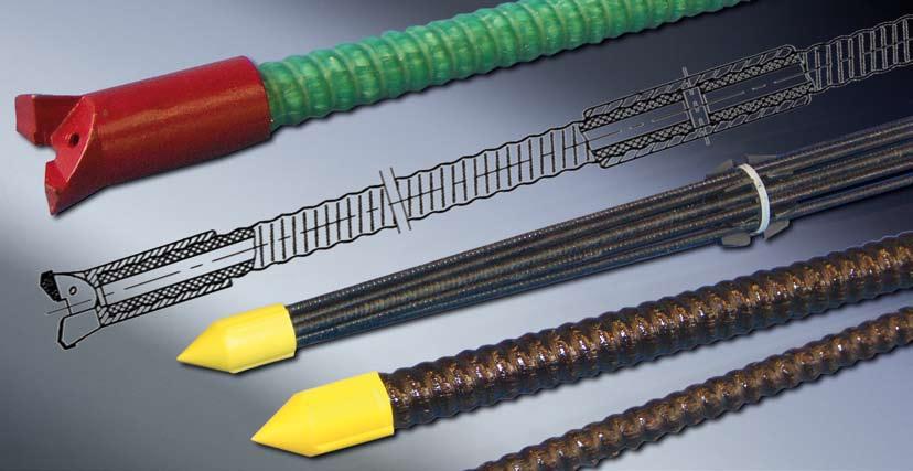 Technical Data FiReP GRP bolts POWERTHREAD Solid Bolt Hollow Bolt SPINMAX Self-drilling Bolt Unit K60-25 K60-27 K60-32 J64-25 R32/15 CABLEX Cable Bolt 6-12 brins 13-20 brins Outer/Inner diametre mm