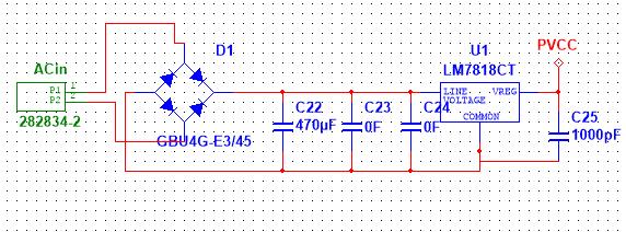 Circuit Schematic Schematic Details Power Supply: The circuit is powered off a 16.