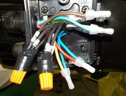 Main motor wiring.