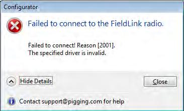 FieldLink devices with firmware revision 0.0021 or greater can be updated. Devices with firmware 0.