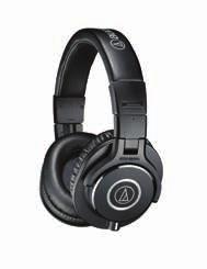 Studio Monitor Headphones ATH-M40x Professional Monitor Headphones ATH-M30x Professional Monitor Headphones The high-performance ATH-M40x professional headphones are tuned flat for incredibly