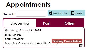 Canceling Your Appointments via Online on the Computer 4.