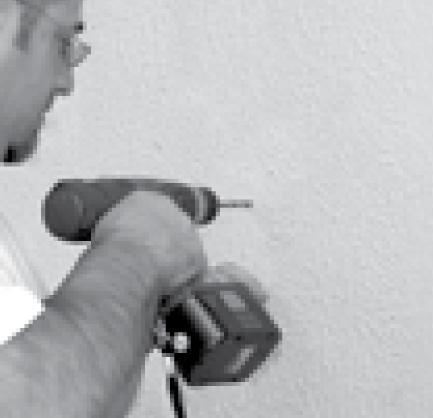 Drill ¼ Hole & Install Anchor Into Wall 4.