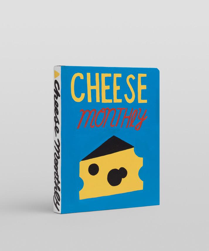 Cheese monthly magazine, 2018, Plywood, acrylic