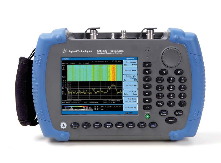 Agilent N9342C Handheld Spectrum Analyzer (HSA) Data Sheet Field testing just got easier The Agilent N9342C handheld spectrum analyzer (HSA) is more than easy-to-use its measurement performance gives
