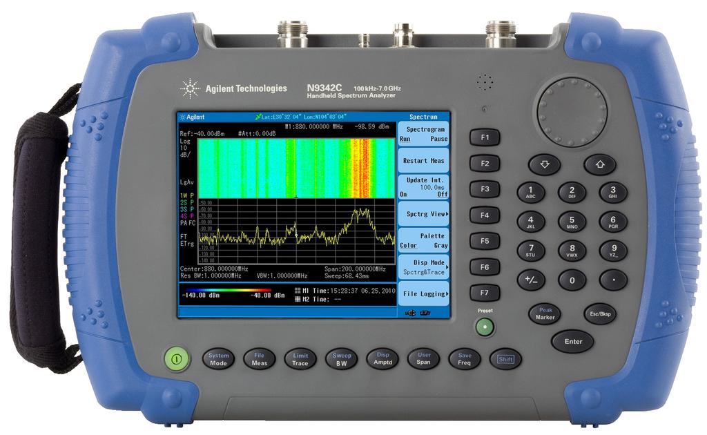 Agilent N9342C Handheld Spectrum Analyzer (HSA) 100 khz to 7 GHz (tunable to 9 khz) Data Sheet Field testing just got easier www.agilent.