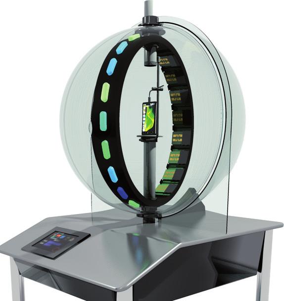 GYROSCANFIELD The Gyroscanfield is a 3D, real-time measuring equipment whose function is to directly visualize the electromagnetic radiation of a Device Under Test (DUT) in