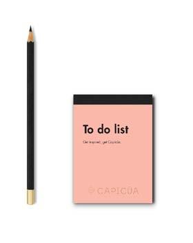 Perfect, cute and small notepad for jotting down your tasks and thoughts on-the-go - Softcover and stitched - Includes tips and