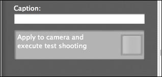 and the shot image is displayed in the [Test shooting] window. The test image will not be saved.