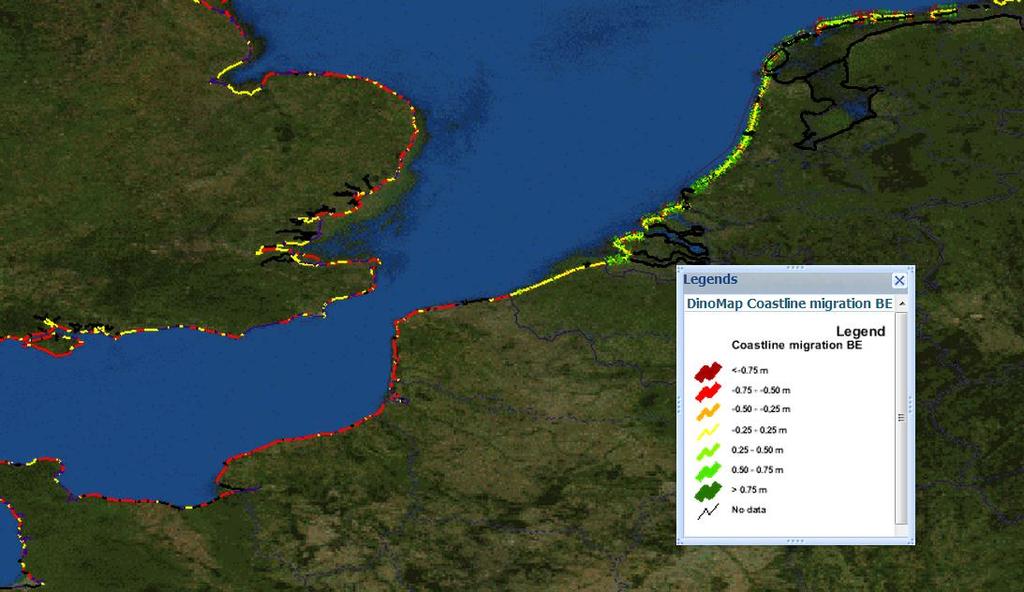 Use Case III - Coastal data: Implement spatial filters on data products EEA European coastline EMODnet Bathymetry (depth)