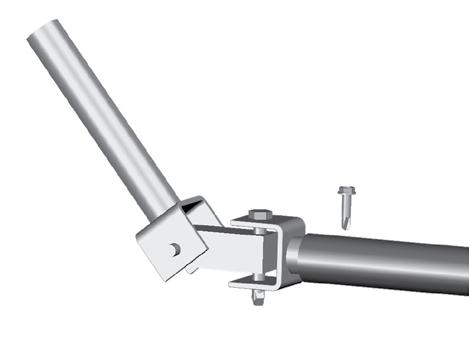 universal joint using a Tek screw.