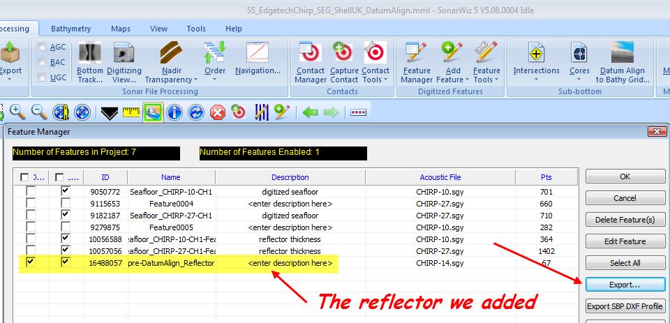Then select the reflector to