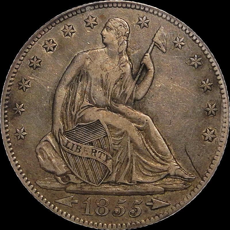 Initial San Francisco offering: 1855-S Only scarce issue