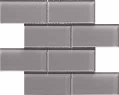 TILES GLOSS MESHED RELIEVE RELIEF Metro Bevel Grey 12