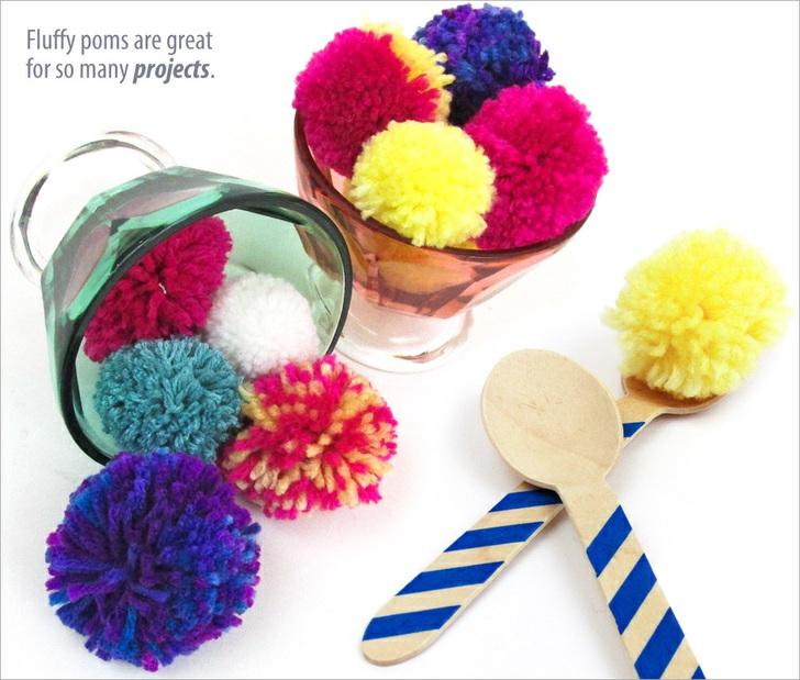Can you make pom poms with just a cardboard template?