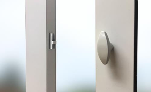 door. Turn the Lock Handle clockwise, releasing the Lock Hasp and open your sliding glass door.