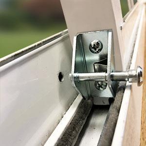 Start at the top of your sliding glass door and apply the seal removing the adhesive backing as you move