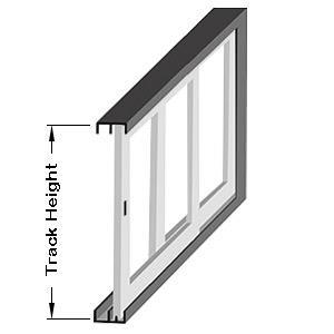 STEP 4: Determine your patio track height Measure from the inside bottom of your sliding glass door track to the inside top as shown in Figure 4.