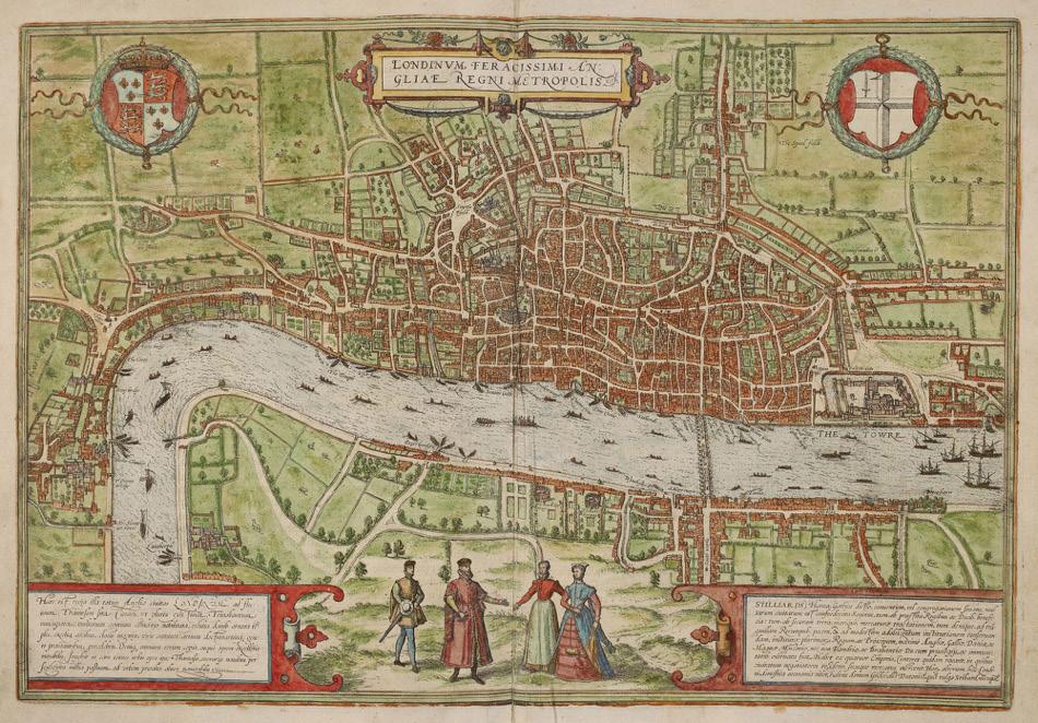 8 A NOISE WITHIN 2018/19 REPERTORY SEASON Spring 2019 Study Guide Othello HISTORICAL CONTEXT: ELIZABETHAN SOCIETY Image Left: Civitates Orbis Terrarum Map of London by Georg Braun, Frans Hogenberg,