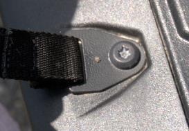 rubber plug to allow removal of front lower net