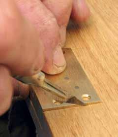 8); do not cut immediately to the gauge line, but creep up on it so you just take a sliver on the final cut (Pic.9).