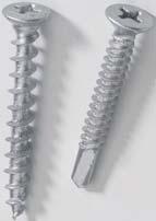 Screw Fixings: Care needs to be taken in the selection of the correct screws, use 4. mm DIA. CSK.
