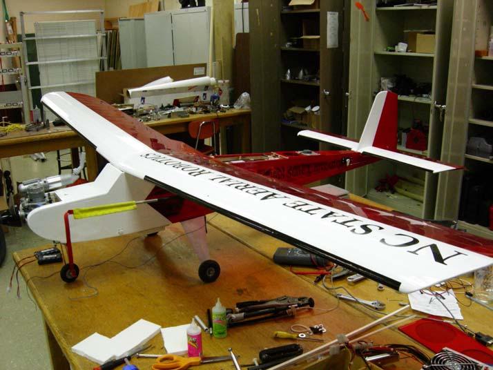 Vehicle Subsystem Summary The host vehicle for the NCSU Unmanned Aircraft System is a high-wing conventional design: the.60 sized Senior Telemaster Trainer.