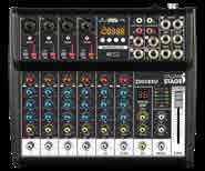IS 2MIX6XU Master Fader 4 MIC IN, 1 STEREO LINE IN Integrated 16 digital ECHO effects Independent