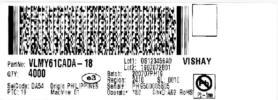 BAR CODE PRODUCT LABEL EXAMPLE: E B C A A) Type of component B) Manufacturing 