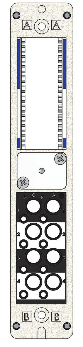 The front and rear of the i2 MX receiver are shown in Figure C.