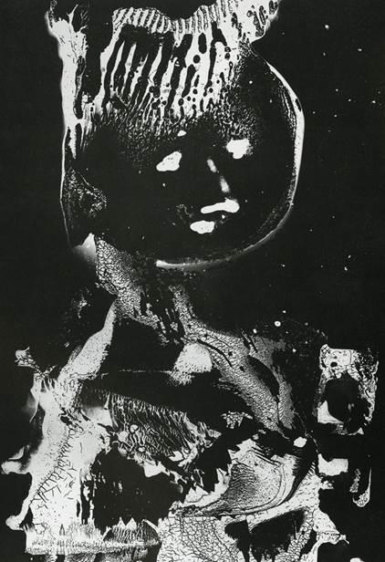 Sameer Makarius, Betsabé, gelatin silver print from a cliché verre, 1961 About Sameer Makarius Sameer Makarius (1924-2009) was born in Cairo to a German mother and Egyptian father.
