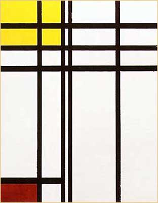 in art history Mondrian 1921 The cave of