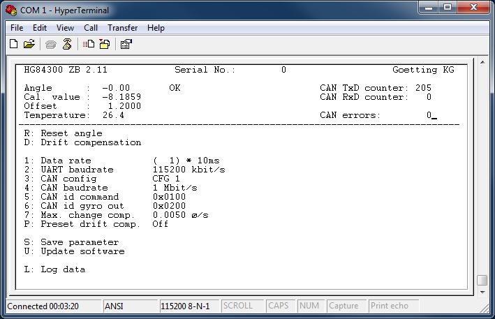 Chapter 5: Configuration via the RS 232 Interface 5.