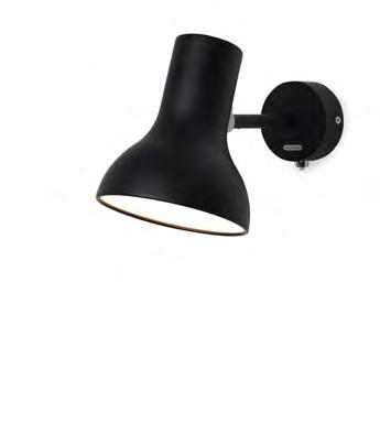Type 75 Mini Wall Light Type 75 Mini Collection May 2018 Public Price List Launched In 2011 Designed by Sir Kenneth Grange Wall Light - Alpine White 31235 853.00 Wall Light - Jet Black 31234 853.