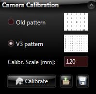 Remove the object and set up the scanner and the calibration corner in front of each other, with approx. the same distance as the object before. The projection and camera image should be well focused.