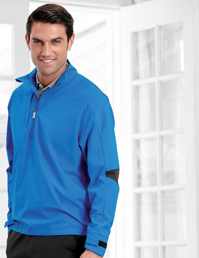 54 1/4-Zip Wind Shirt UP TO 4XL Opti-Repel garments resist wind and water, creating a barrier of protection against inclement weather Opti-Stretch provides ease of movement with