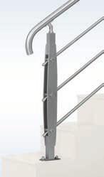 Free Non-magnetic Extremely Durable Balustrade is based on Allen Key bolt fitting system for clean