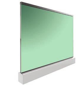 TransLine 20 Side Mounting Transline Product 12, 16 and 20 mm safety glass usage!