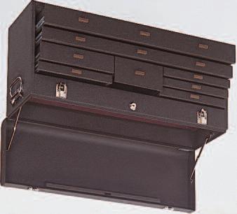 80 Roller Cabinets - Models 277(X) & 297(X) 7 Drawer Swing down panel conceals, locks bottom compartment.