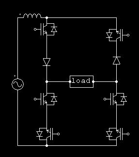 Pulse Width Modulation (PWM) The PWM pulse is generated by comparing triangular carrier signal and DC reference signal.