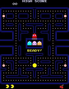 Figure 2.1: Initial state of the arcade game Pac-Man Figure 2.