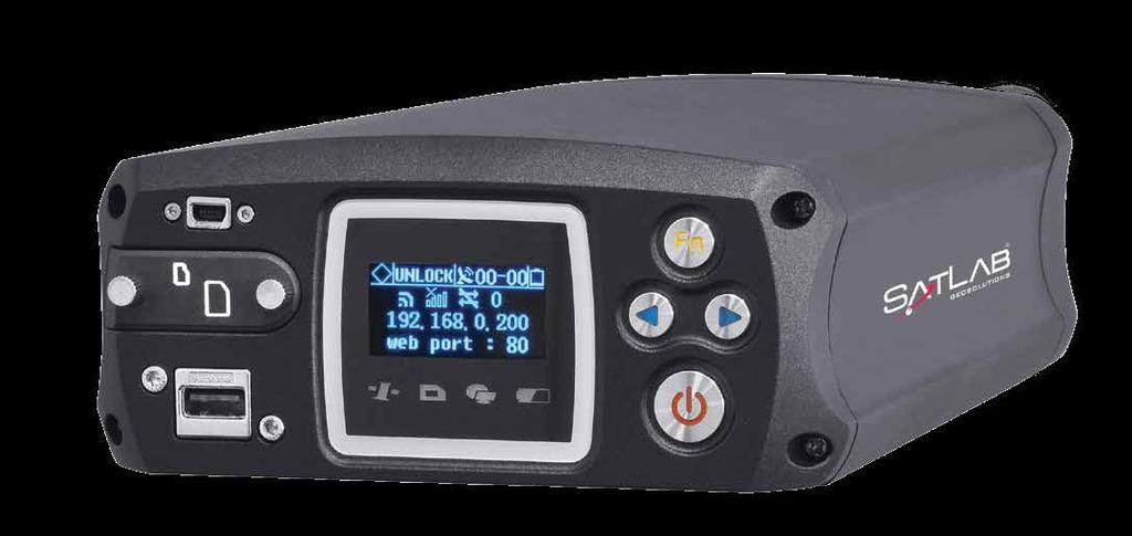 GNSS receiver is primarily designed for CORS applications 64GB Internal Storage Internal 24 Hours Li-Ion Battery 555 Channels 4G Modem USB Interface WiFi, Ethernet, Serial and Bluetooth LCD, LED, Key